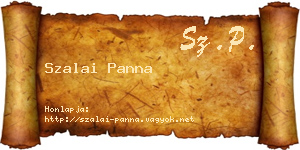 Szalai Panna névjegykártya